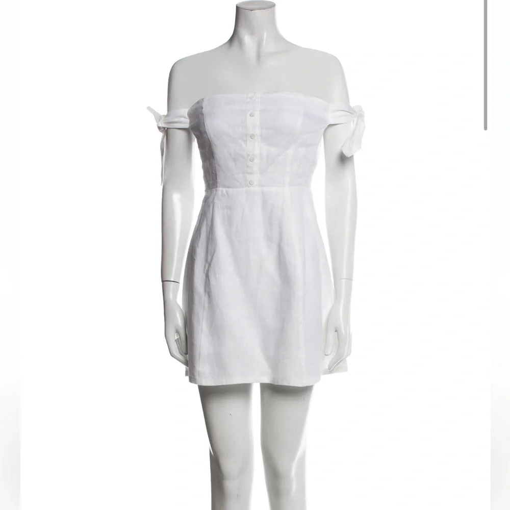 Reformation White Linen Summer Dress - Picture 1 of 4